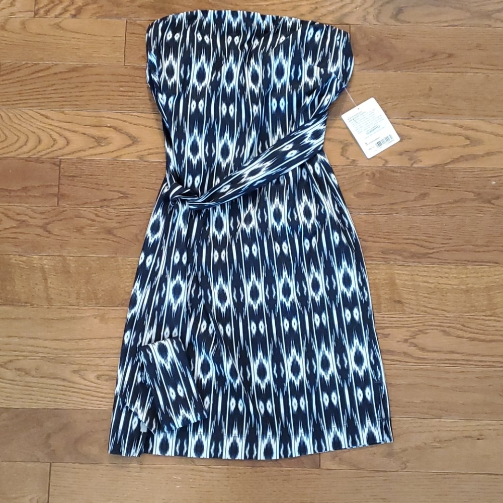 NWT Athleta Ikat Strapless Anywhere Dress Size 4